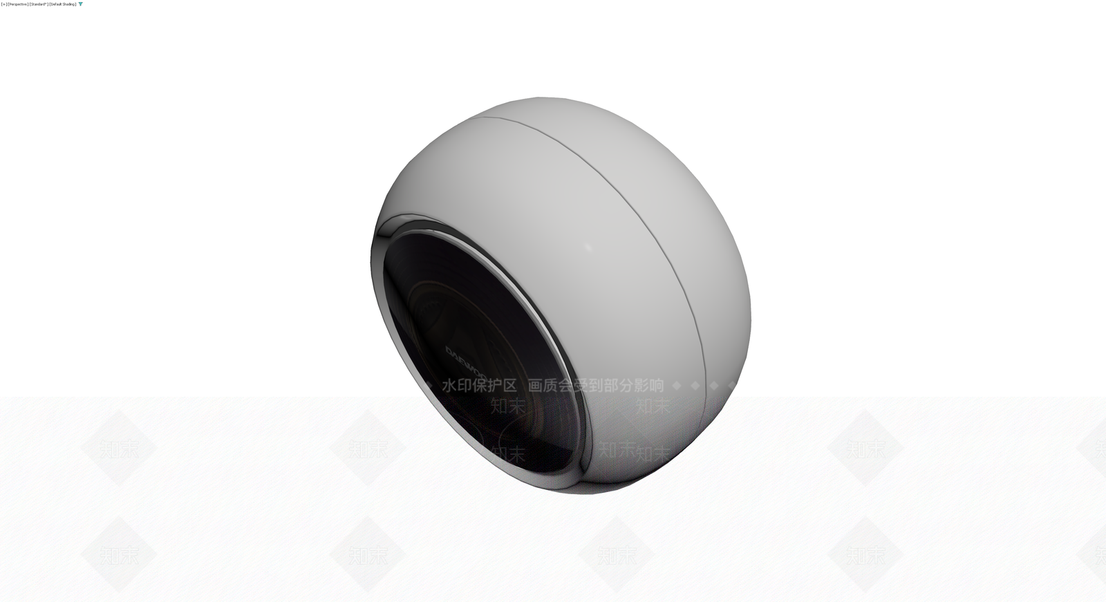 白色球形投影仪3D模型下载【ID:1230425740】