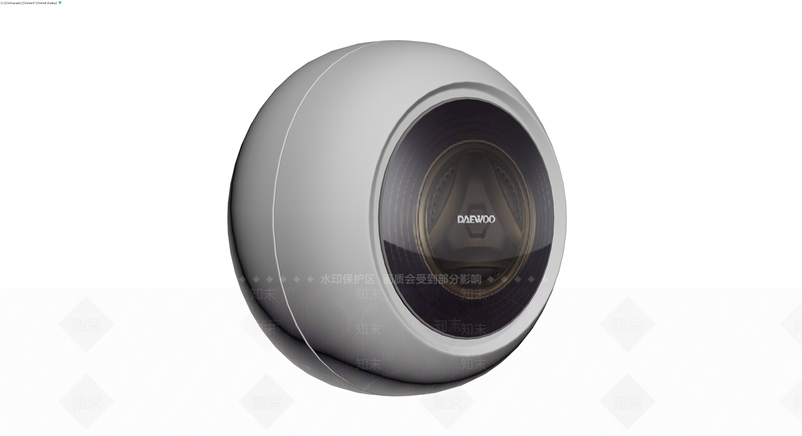 白色球形投影仪3D模型下载【ID:1230425740】