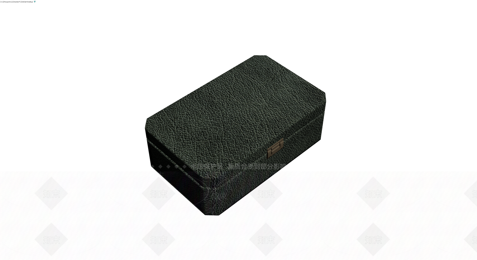 黑色纹理锁扣收纳盒3D模型下载【ID:1230622893】