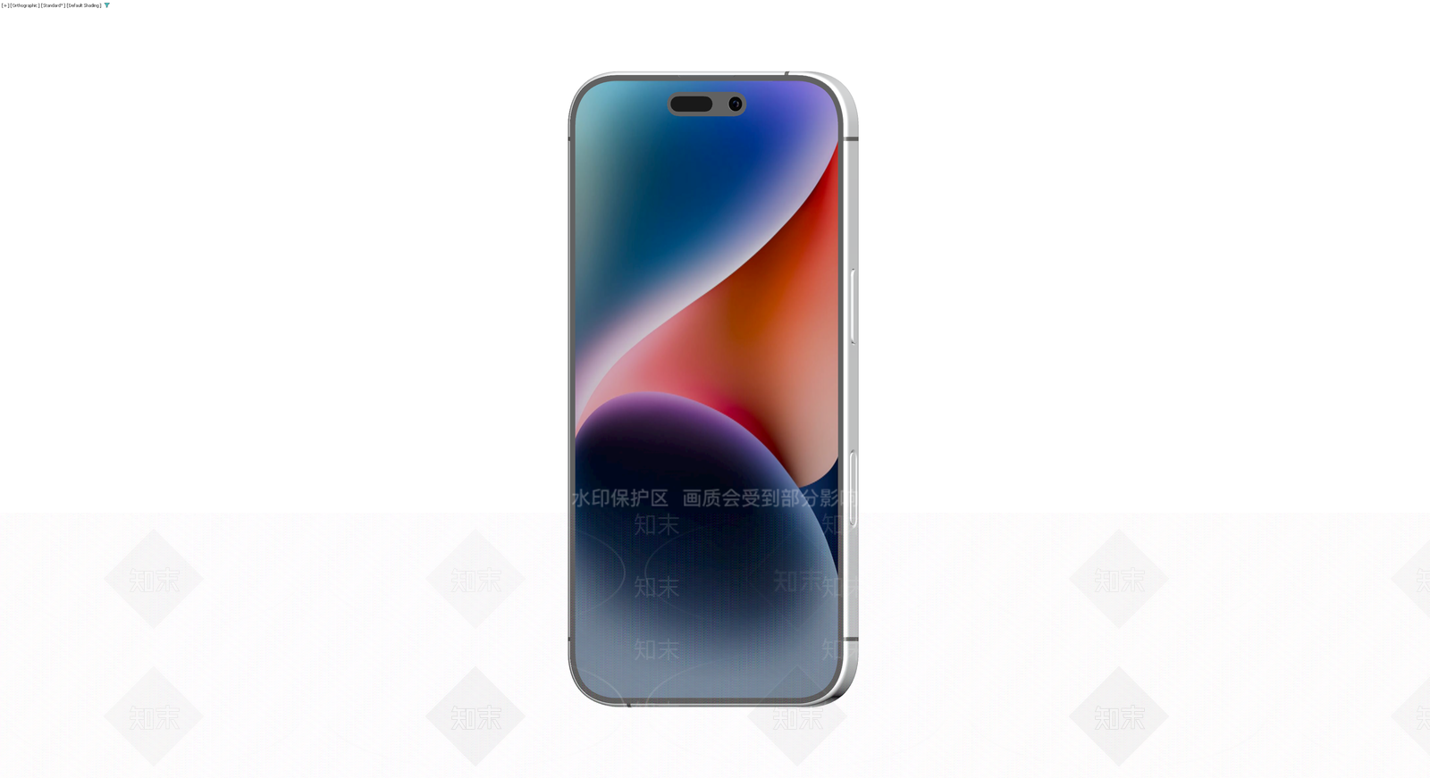 白色智能手机模型3D模型下载【ID:1230168930】