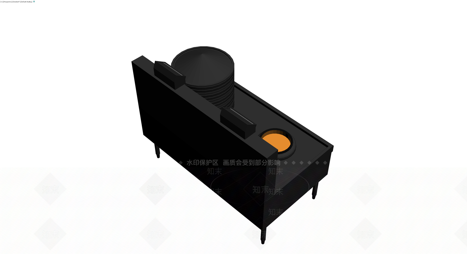 黑色复古烤箱灶具3D模型下载【ID:1229878012】