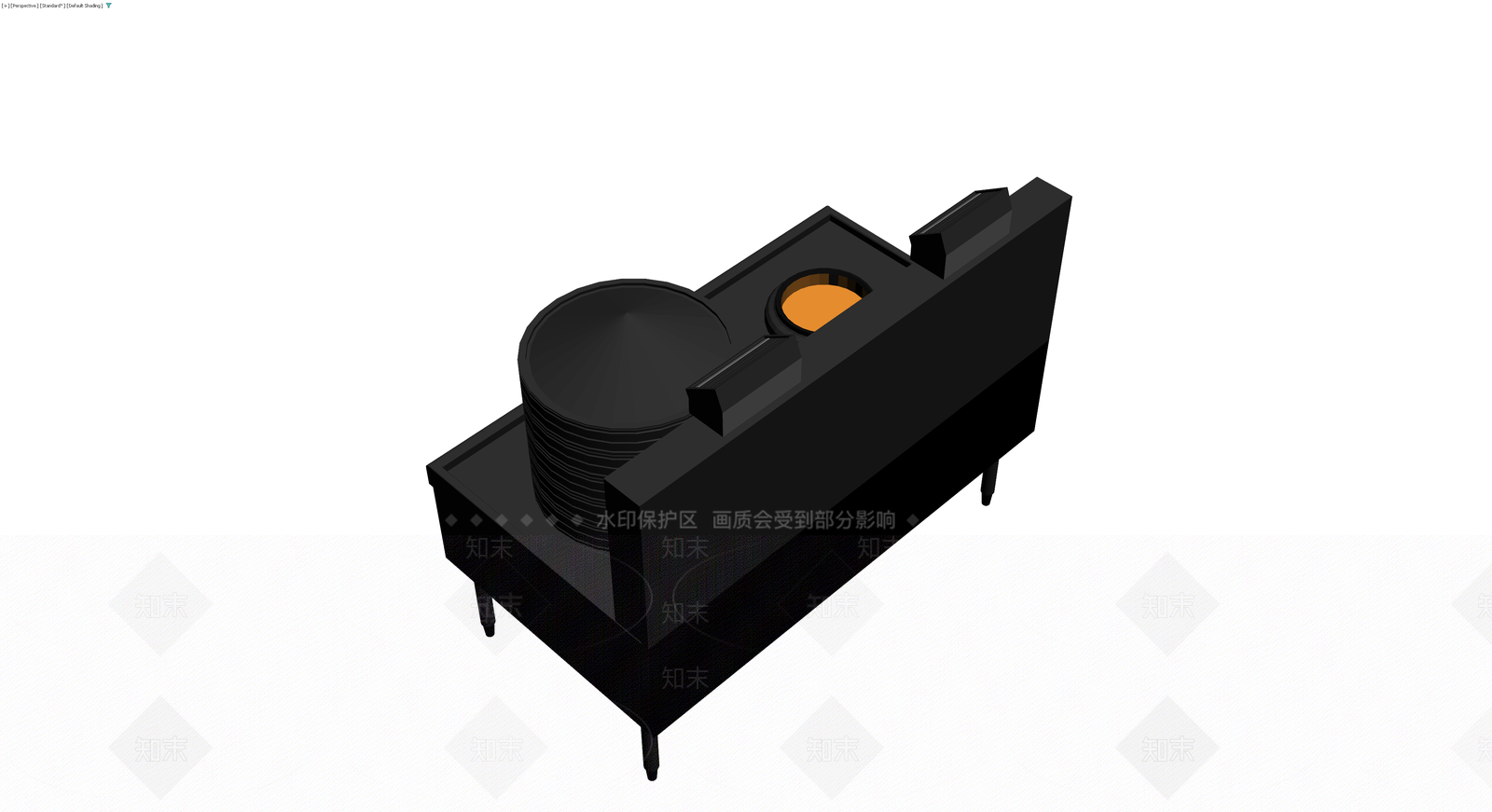 黑色复古烤箱灶具3D模型下载【ID:1229878012】