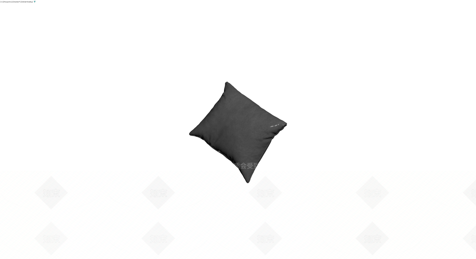 深灰色方形软垫3D模型下载【ID:1230770660】