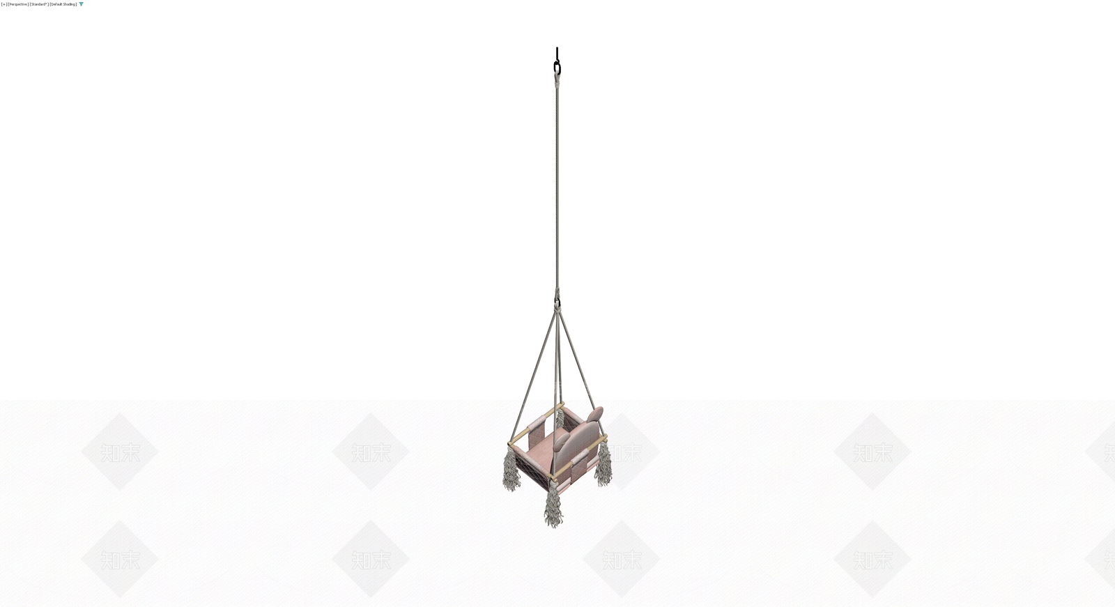 粉色熊耳吊椅3D模型下载【ID:1230757038】