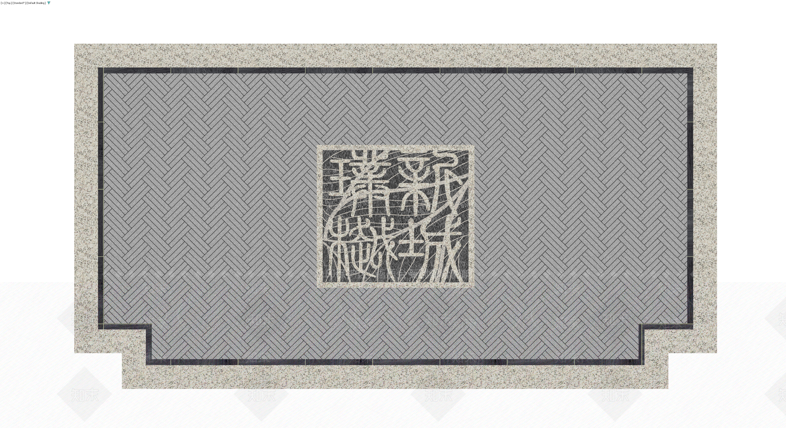 中式拼花地毯3D模型下载【ID:1229977397】