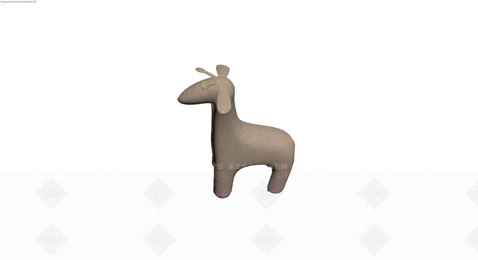 卡通长颈鹿造型软凳3D模型下载【ID:1230416696】
