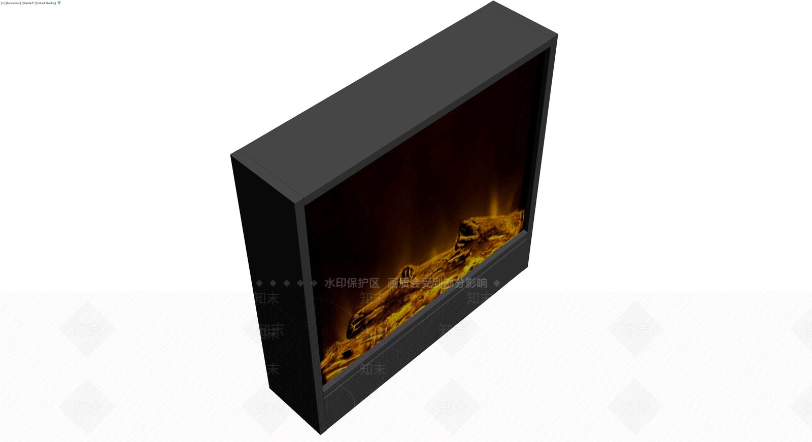 黑色壁炉仿真模型3D模型下载【ID:1229932468】
