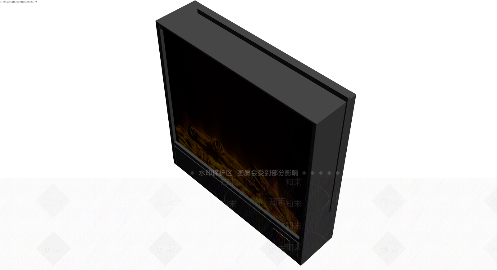 黑色壁炉仿真模型3D模型下载【ID:1229932468】