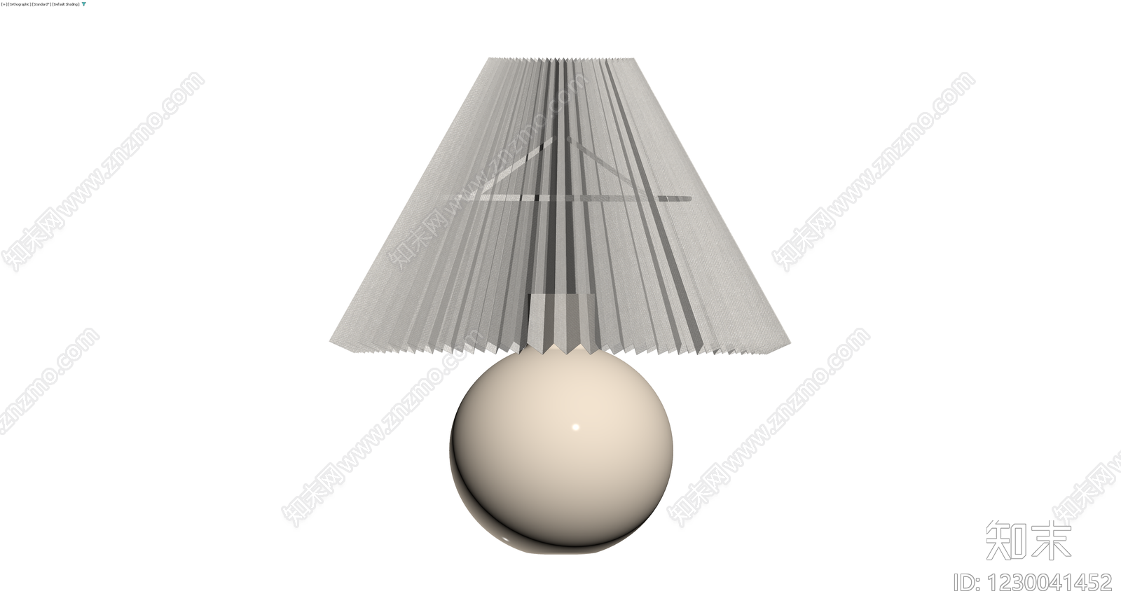 球形台灯（灰模）3D模型下载【ID:1230041452】