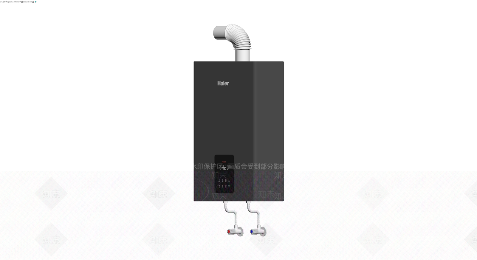 海尔燃气热水器整机3D模型下载【ID:1229920610】