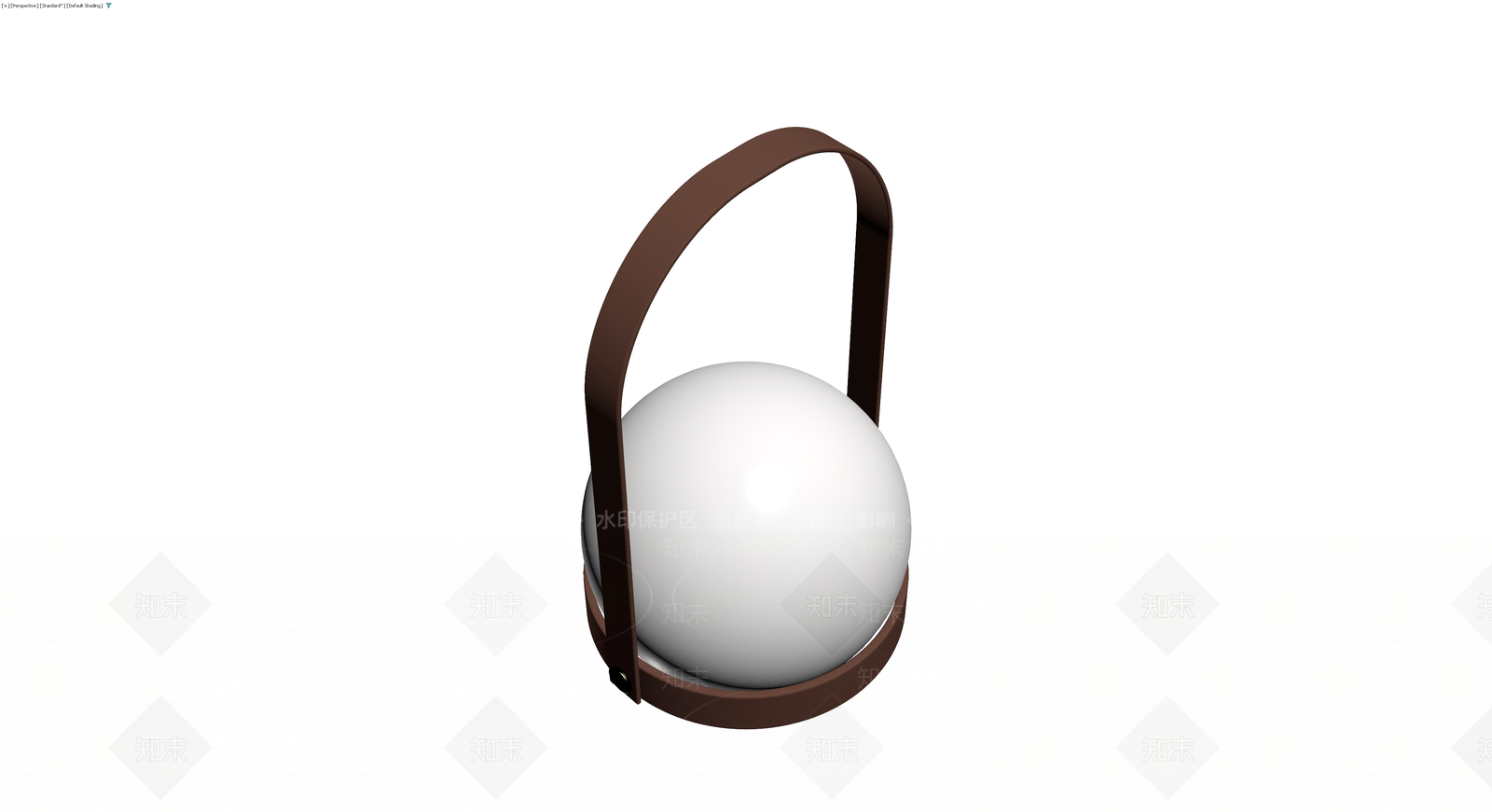 白球棕带提灯3D模型下载【ID:1230023438】