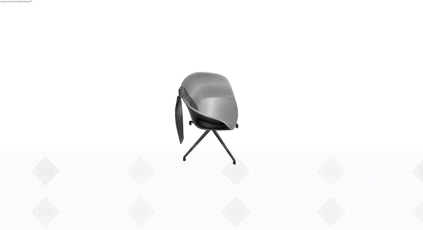 现代灰色扶手椅3D模型下载【ID:1230725164】