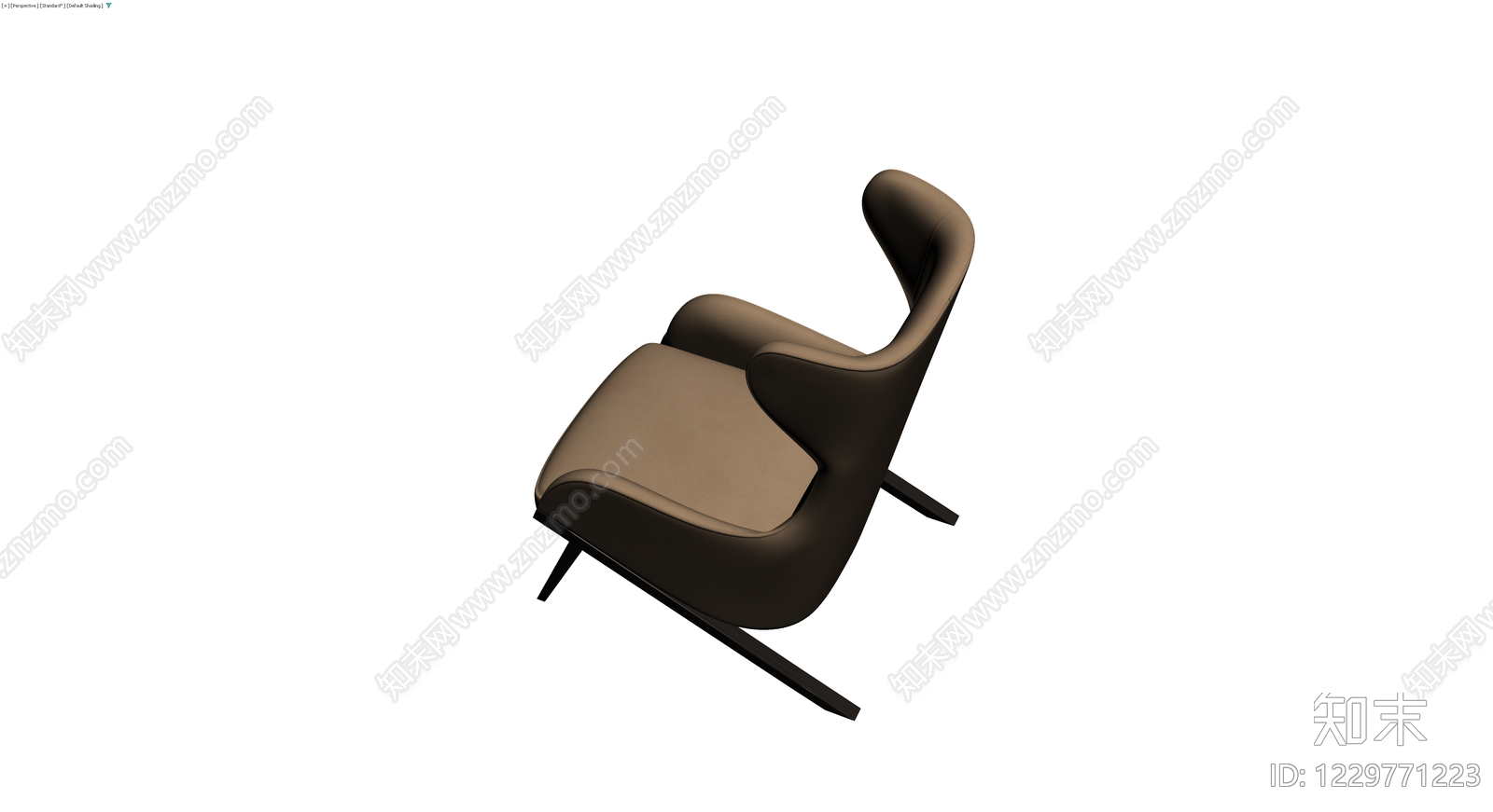 现代高背休闲椅3D模型下载【ID:1229771223】