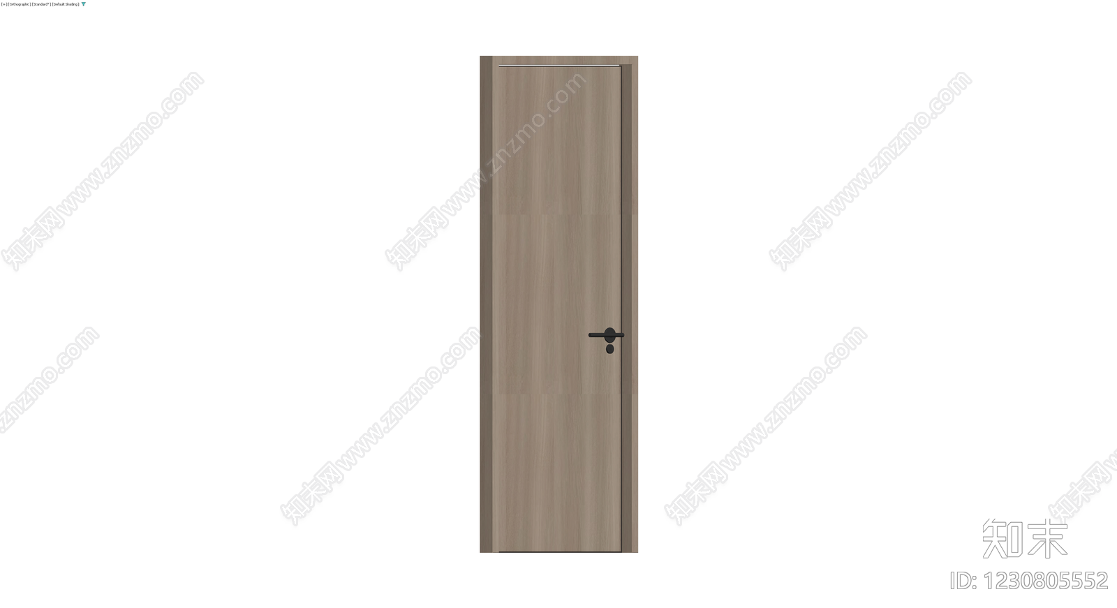 现代木纹成品门3D模型下载【ID:1230805552】