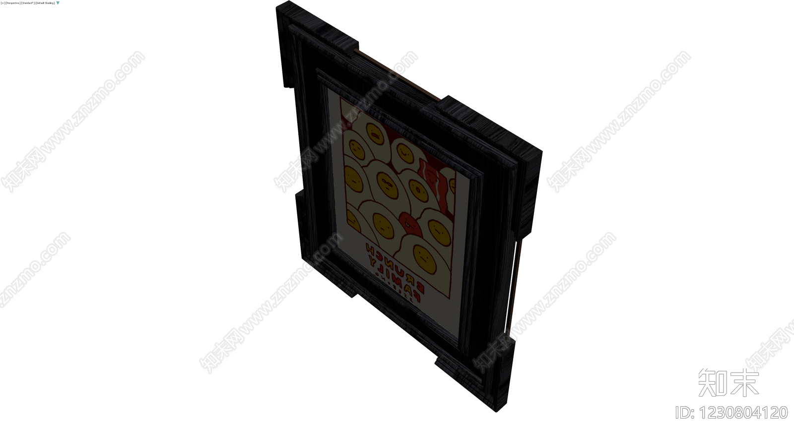 带支架装饰挂画3D模型下载【ID:1230804120】