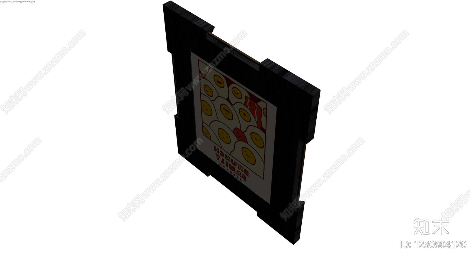 带支架装饰挂画3D模型下载【ID:1230804120】