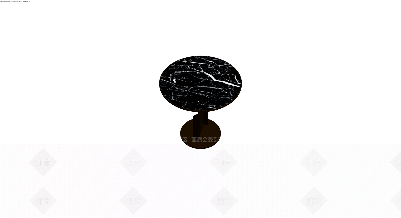 黑大理石圆几3D模型下载【ID:1229942065】