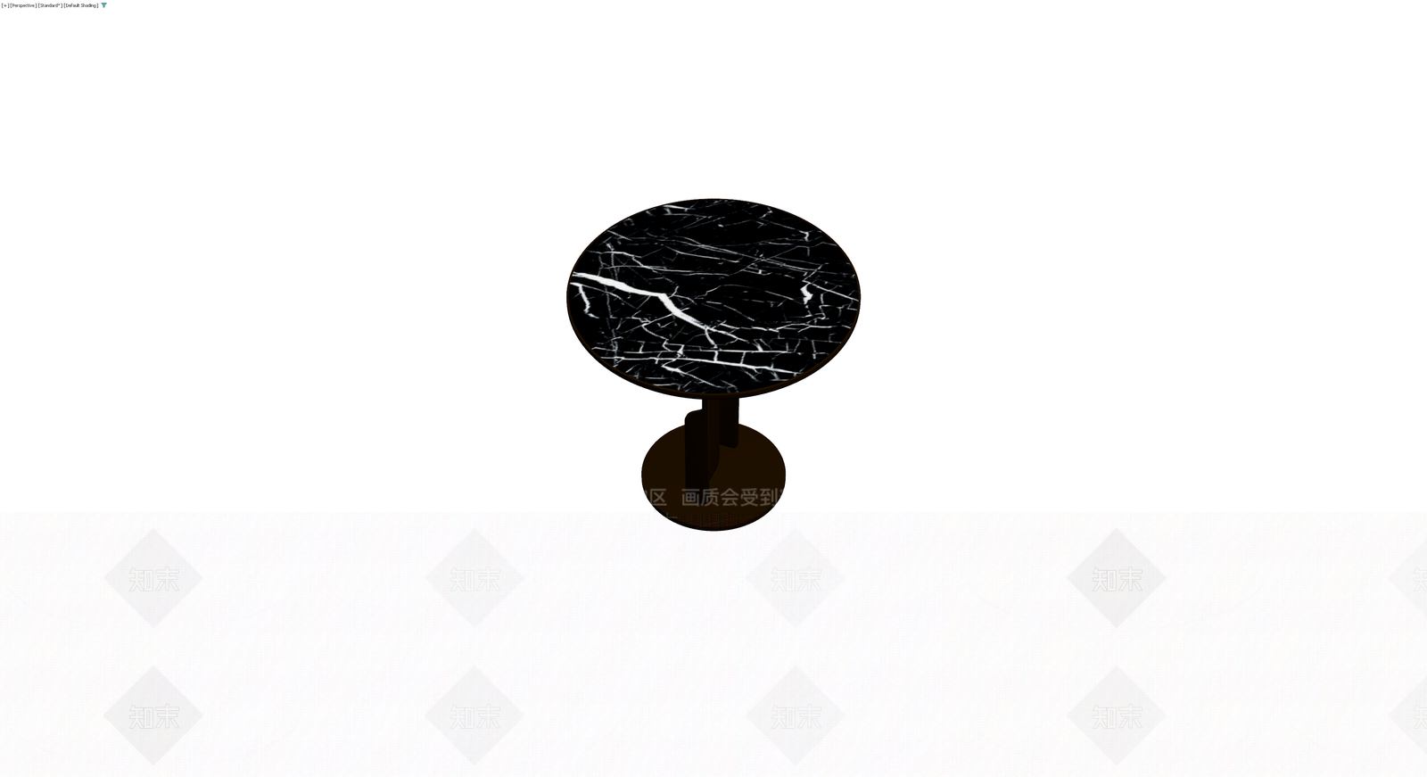 黑大理石圆几3D模型下载【ID:1229942065】