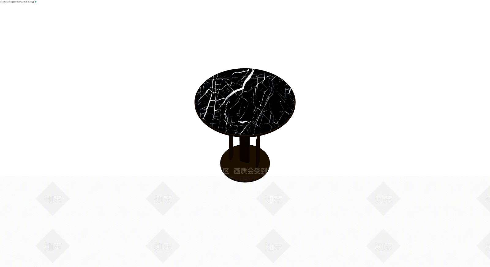 黑大理石圆几3D模型下载【ID:1229942065】