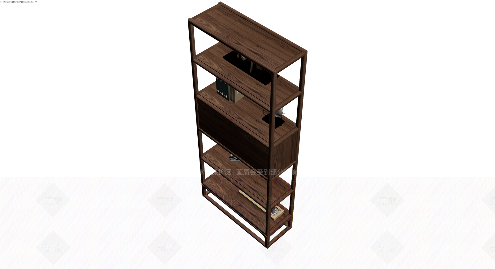 新中式多层博古架3D模型下载【ID:1230609297】