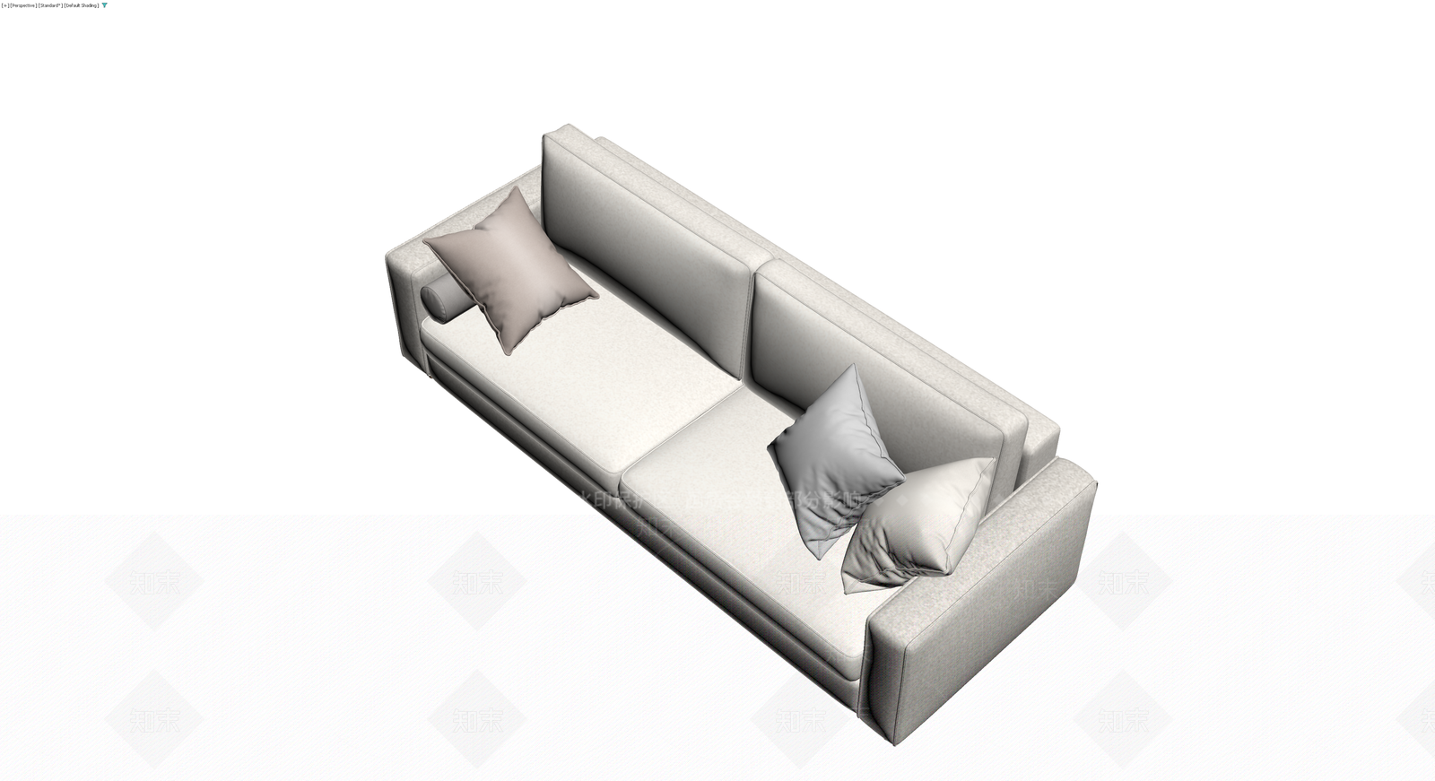 现代风格双人沙发3D模型下载【ID:1229947925】