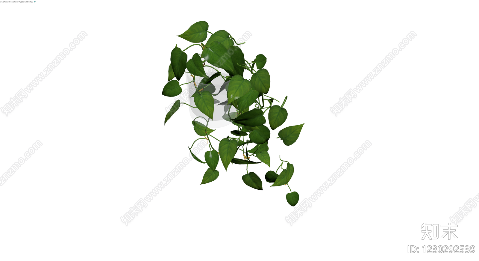 透明玻璃盆栽绿植3D模型下载【ID:1230292539】