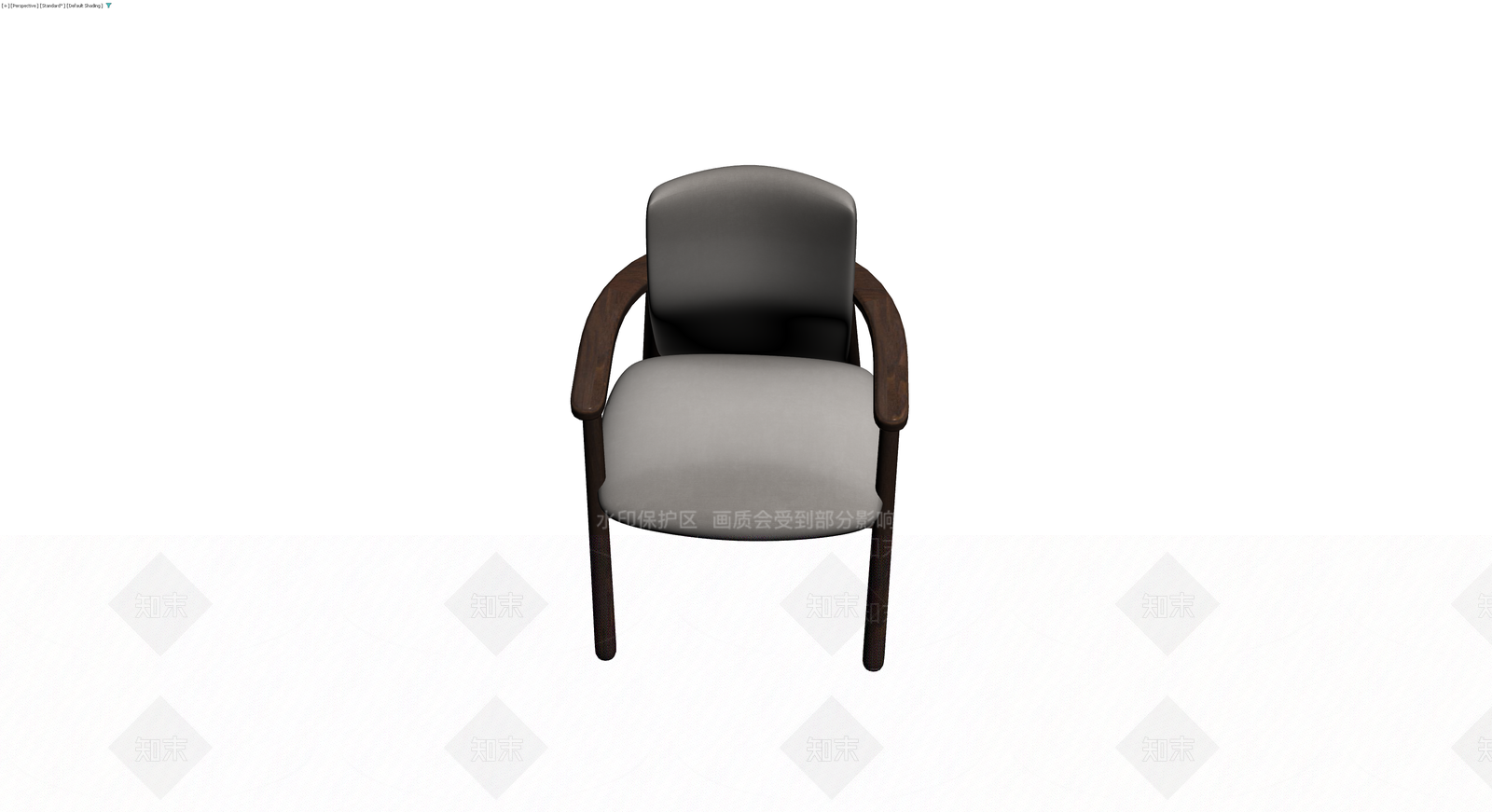 实木软包扶手椅3D模型下载【ID:1230360412】