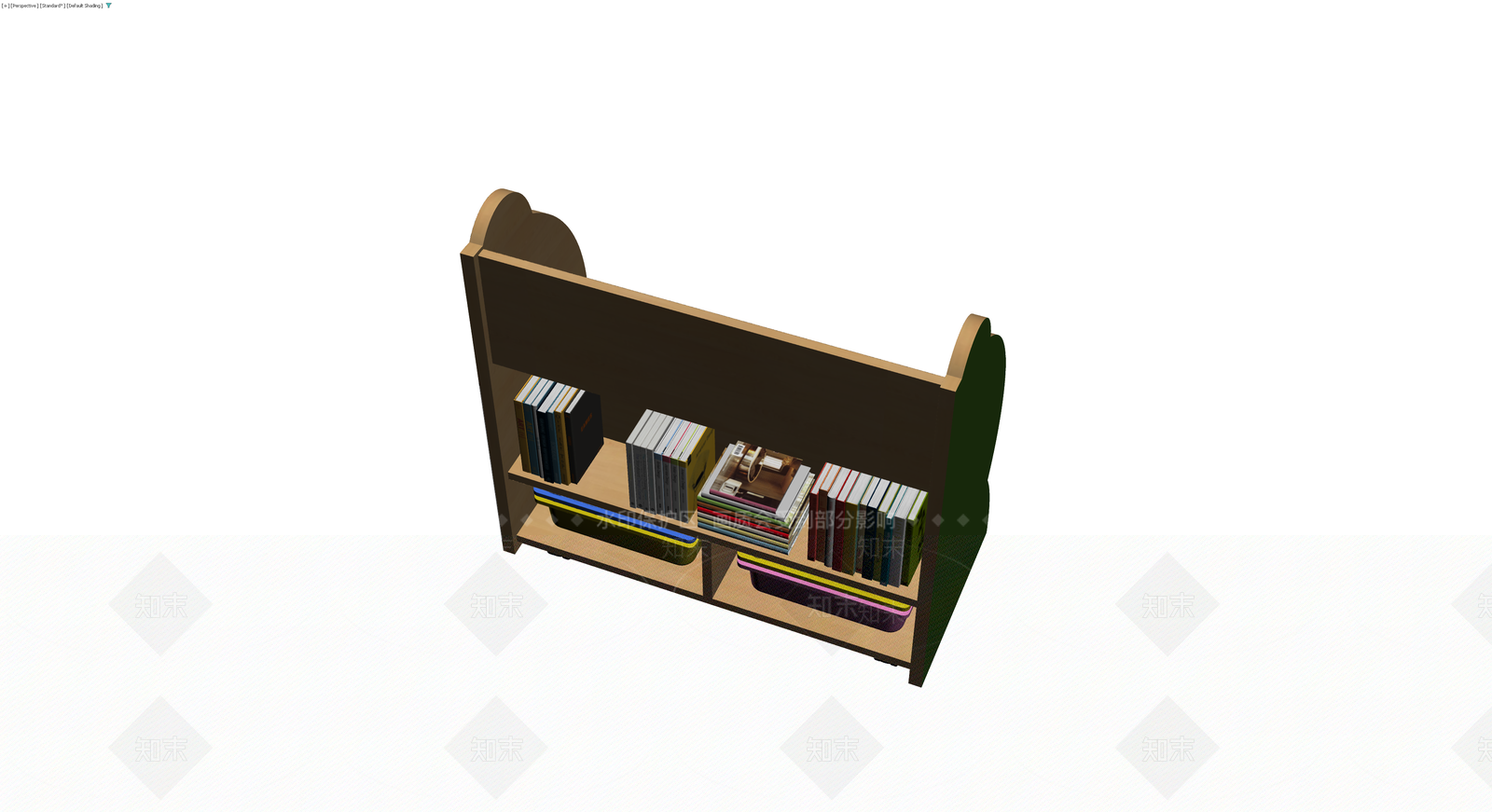 卡通青蛙造型书架3D模型下载【ID:1230746578】