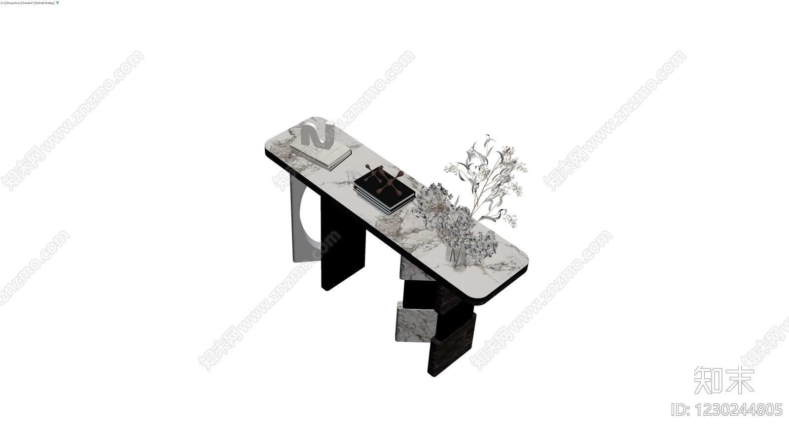 大理石纹理玄关桌3D模型下载【ID:1230244805】