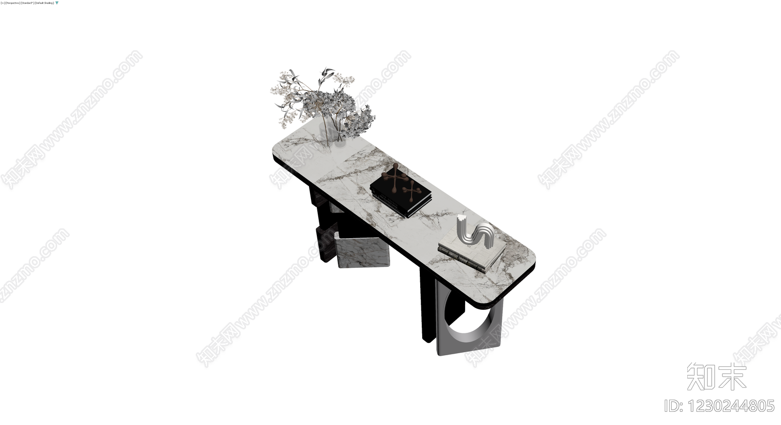 大理石纹理玄关桌3D模型下载【ID:1230244805】