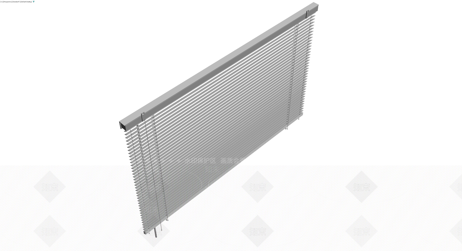 灰色百叶窗组件3D模型下载【ID:1230652241】