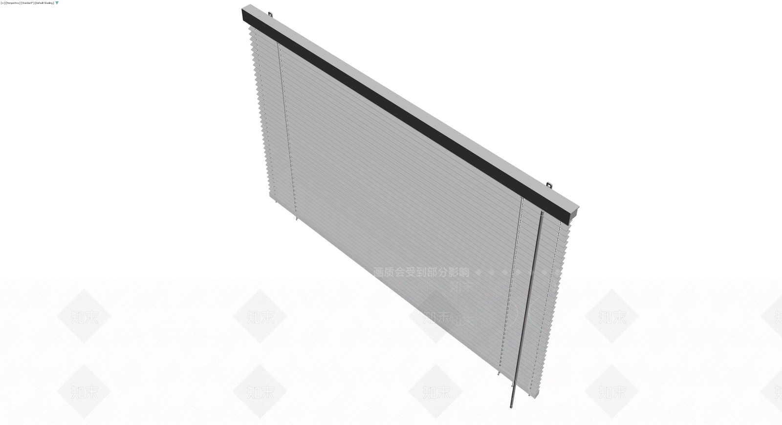 灰色百叶窗组件3D模型下载【ID:1230652241】