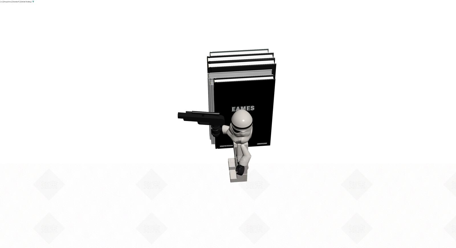 LEGO风暴兵与书籍组合3D模型下载【ID:1230410405】
