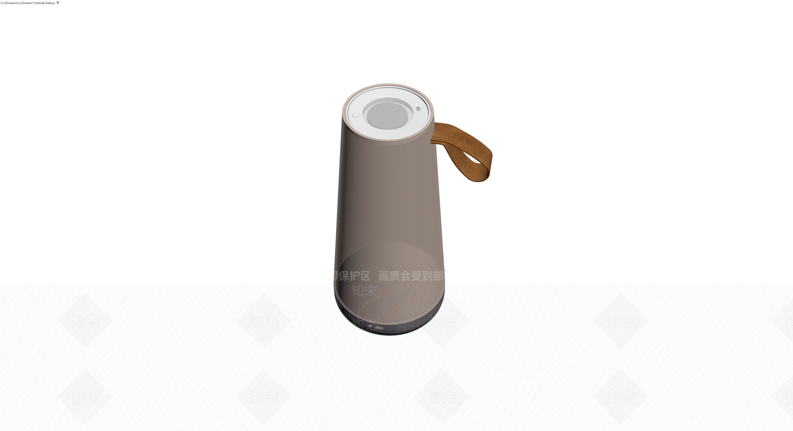 米色圆柱便携音箱3D模型下载【ID:1230121406】