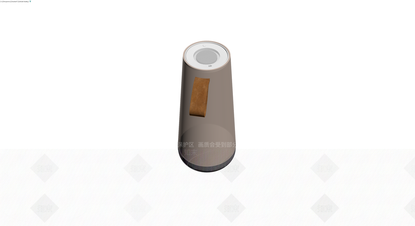 米色圆柱便携音箱3D模型下载【ID:1230121406】