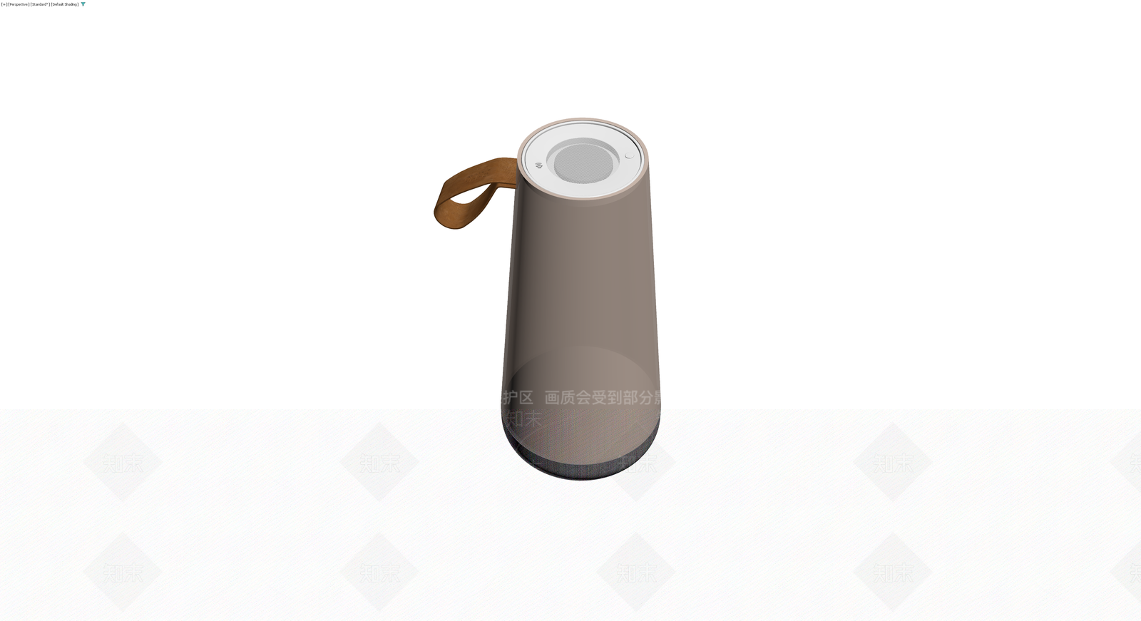 米色圆柱便携音箱3D模型下载【ID:1230121406】