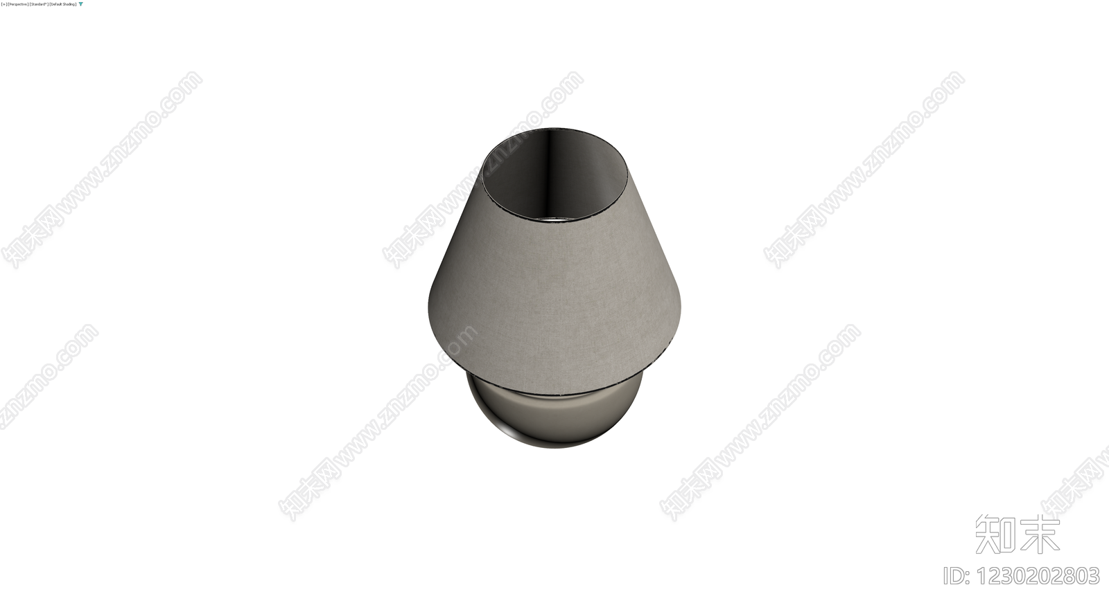 陶瓷底座布艺台灯3D模型下载【ID:1230202803】