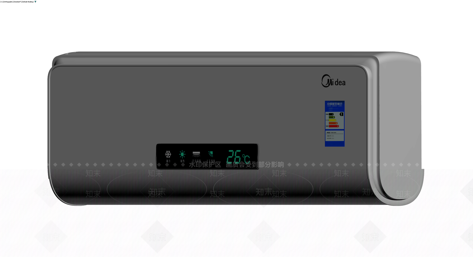 美的壁挂式空调3D模型下载【ID:1230619869】