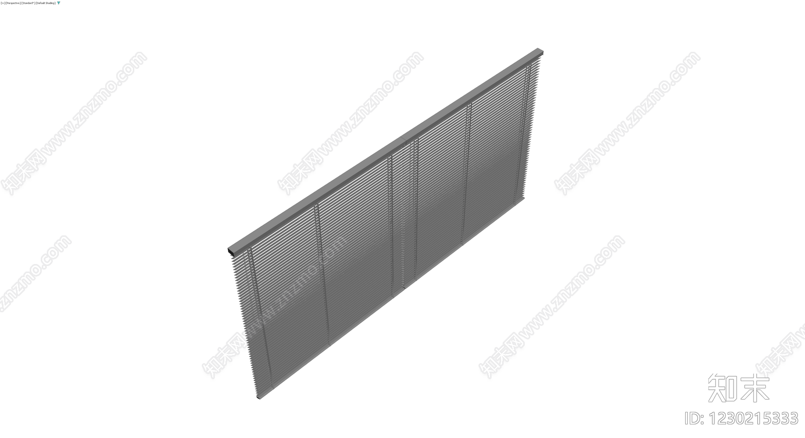 多扇折叠式百叶窗组件3D模型下载【ID:1230215333】