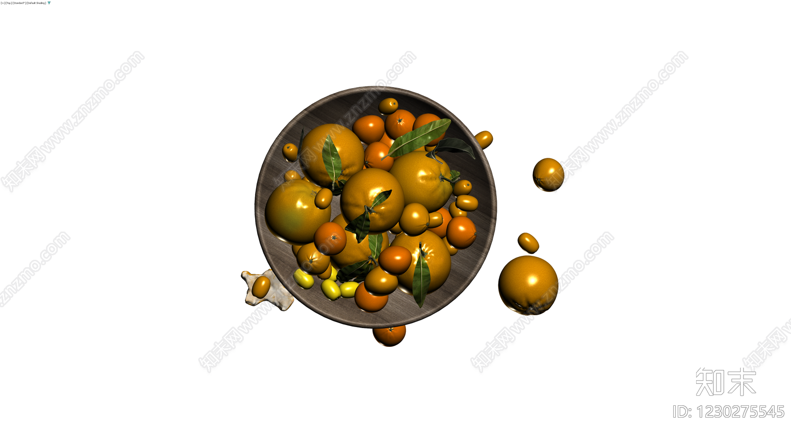 木质水果碗组合3D模型下载【ID:1230275545】