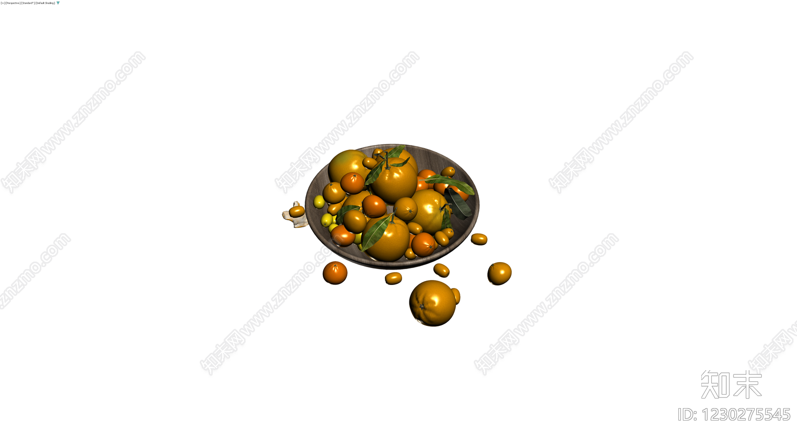 木质水果碗组合3D模型下载【ID:1230275545】