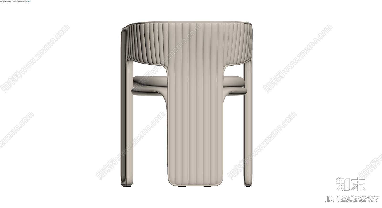 现代条纹软包扶手椅3D模型下载【ID:1230282477】
