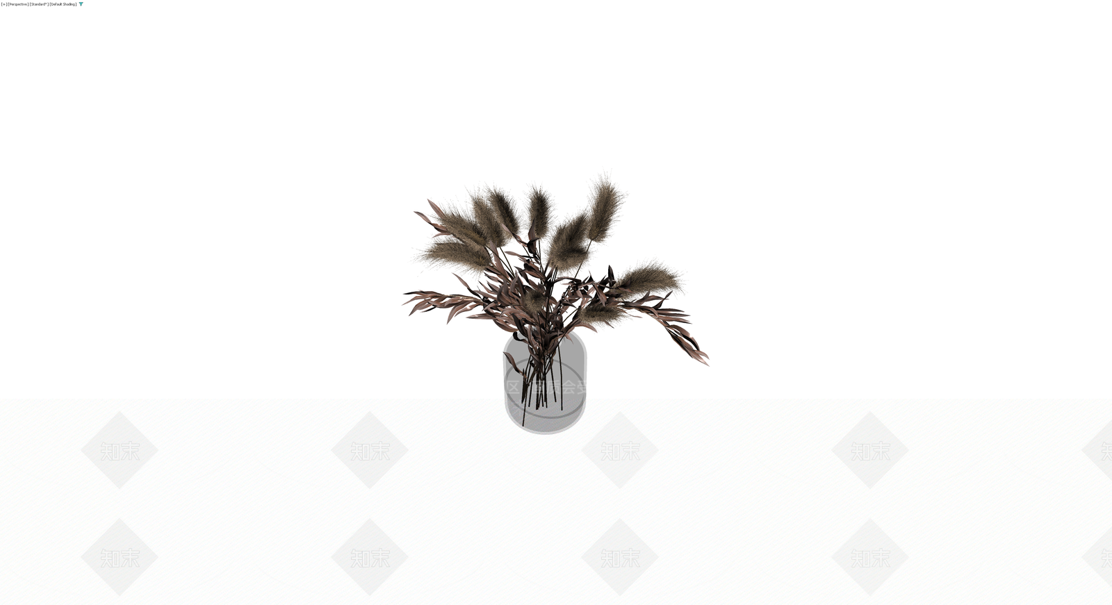 干花盆栽组合（带花瓶）3D模型下载【ID:1230098952】