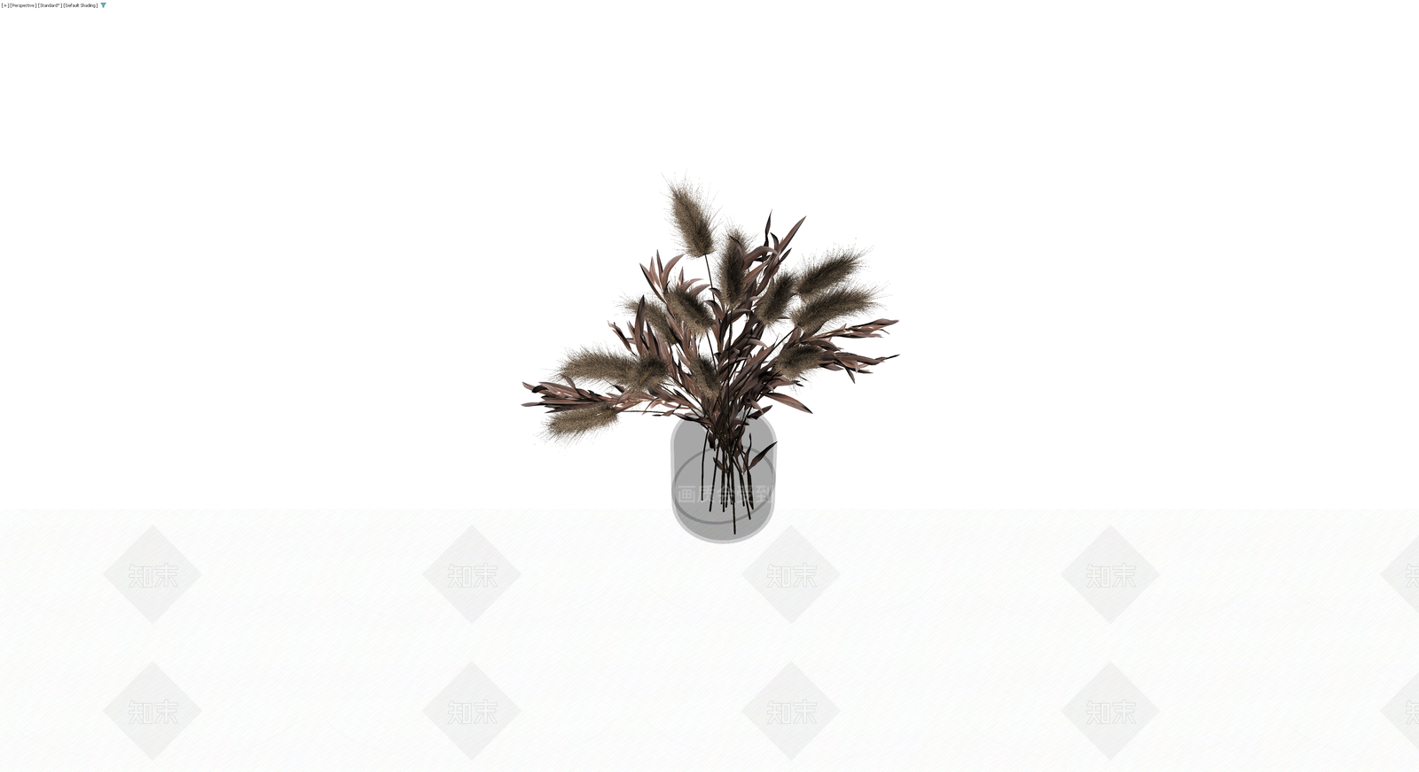 干花盆栽组合（带花瓶）3D模型下载【ID:1230098952】