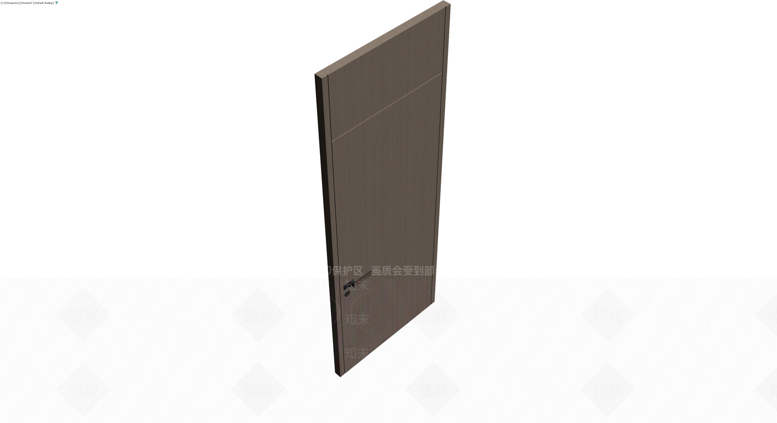 现代简约风格成品门3D模型下载【ID:1230758389】