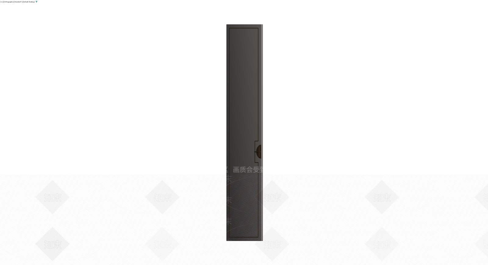 深灰色单开门模型3D模型下载【ID:1230551738】