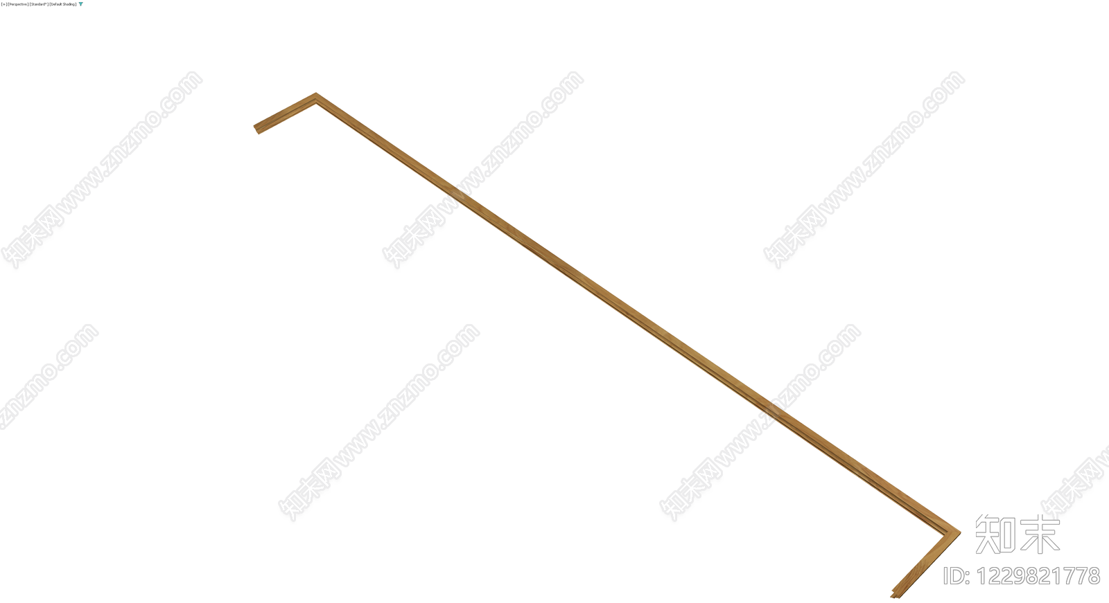 L型木质装饰线条3D模型下载【ID:1229821778】