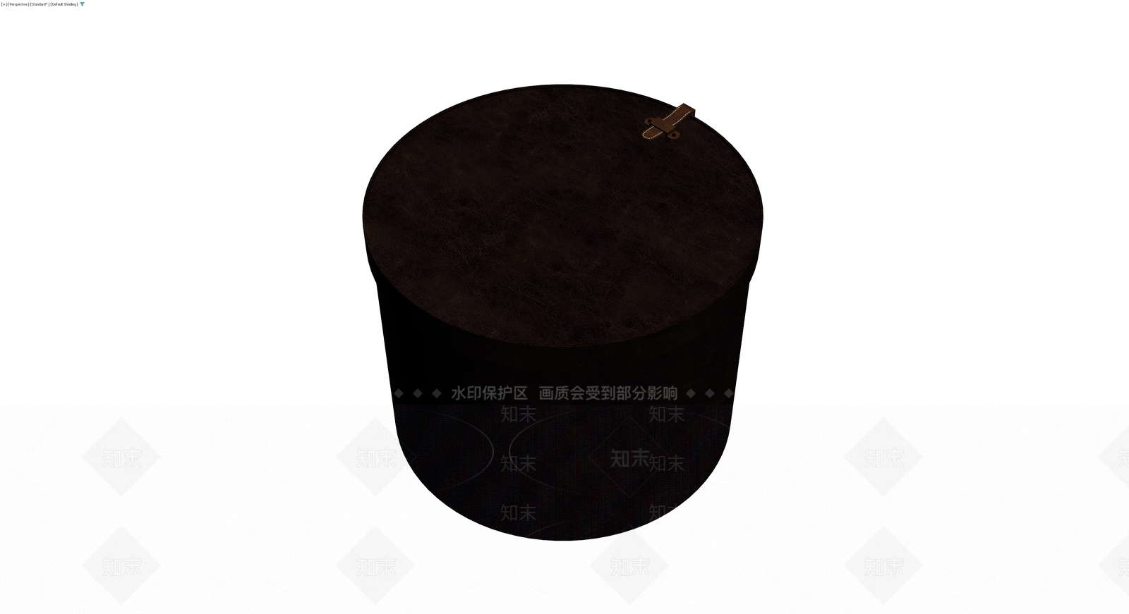 深褐色圆柱收纳盒3D模型下载【ID:1230122166】