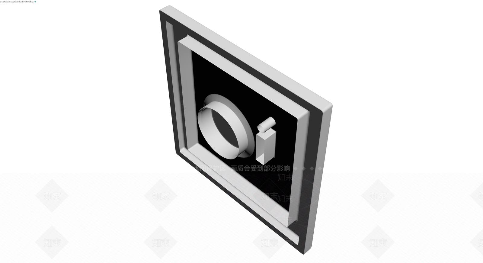 灰模开关面板组件3D模型下载【ID:1229974127】