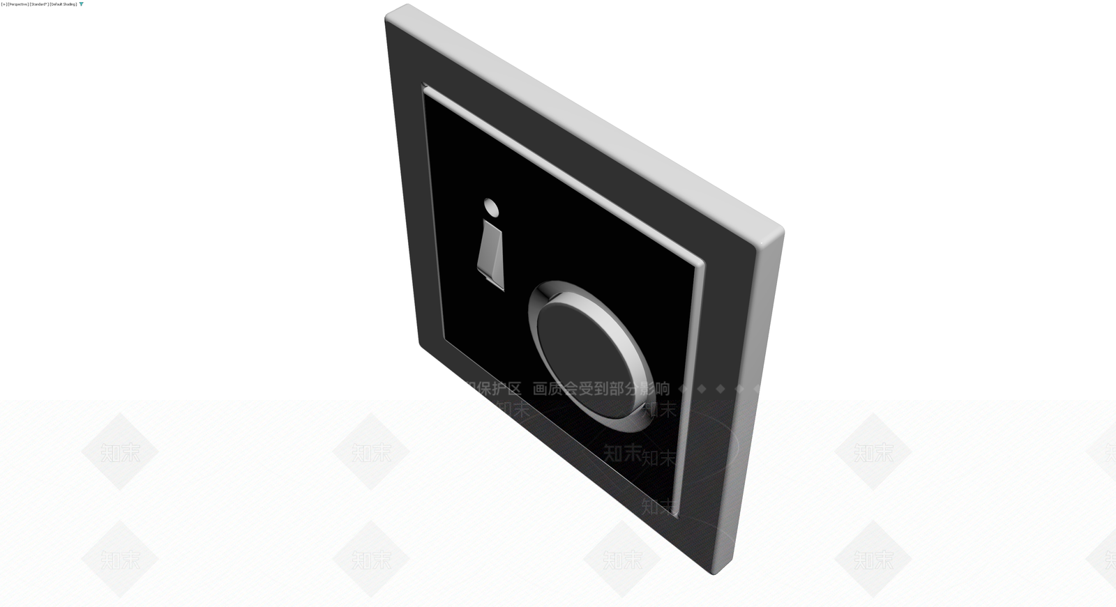 灰模开关面板组件3D模型下载【ID:1229974127】